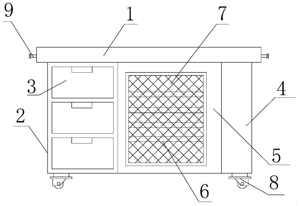 Household electric heating table