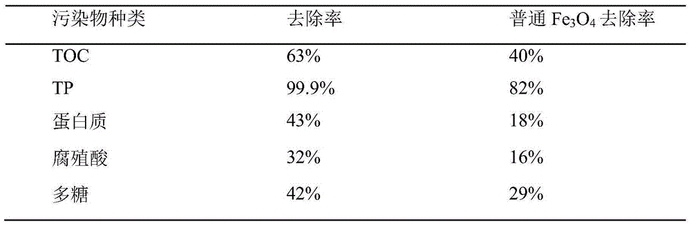 Novel magnetic nano magnetic seed and the method and application thereof in treating industrial biochemical tail water