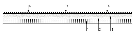 Blue-light-excited TFT (thin film transistor)-LED (light emitting diode) array display substrate and manufacturing method thereof