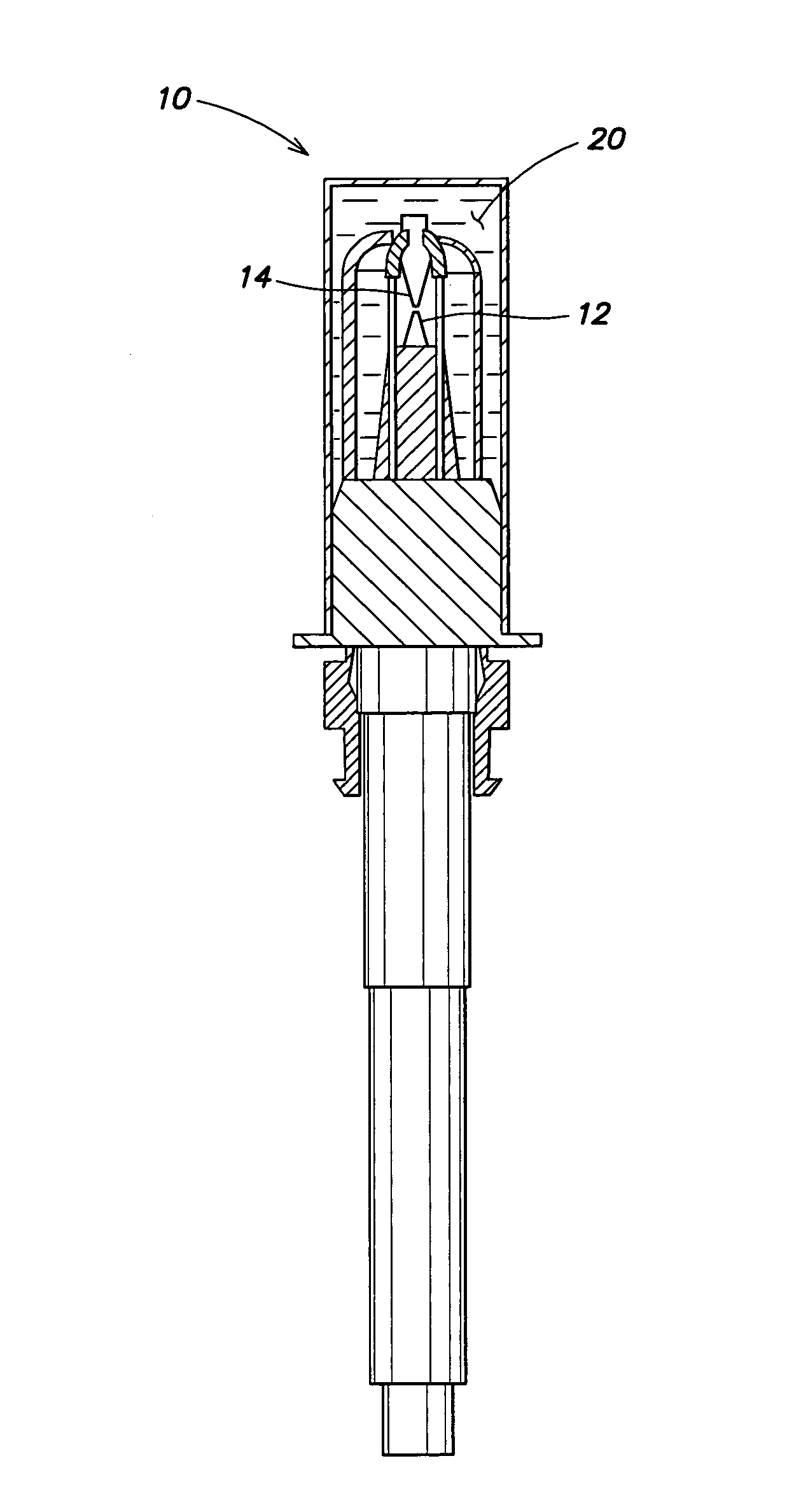 Device for producing electrical discharges in an aqueous medium