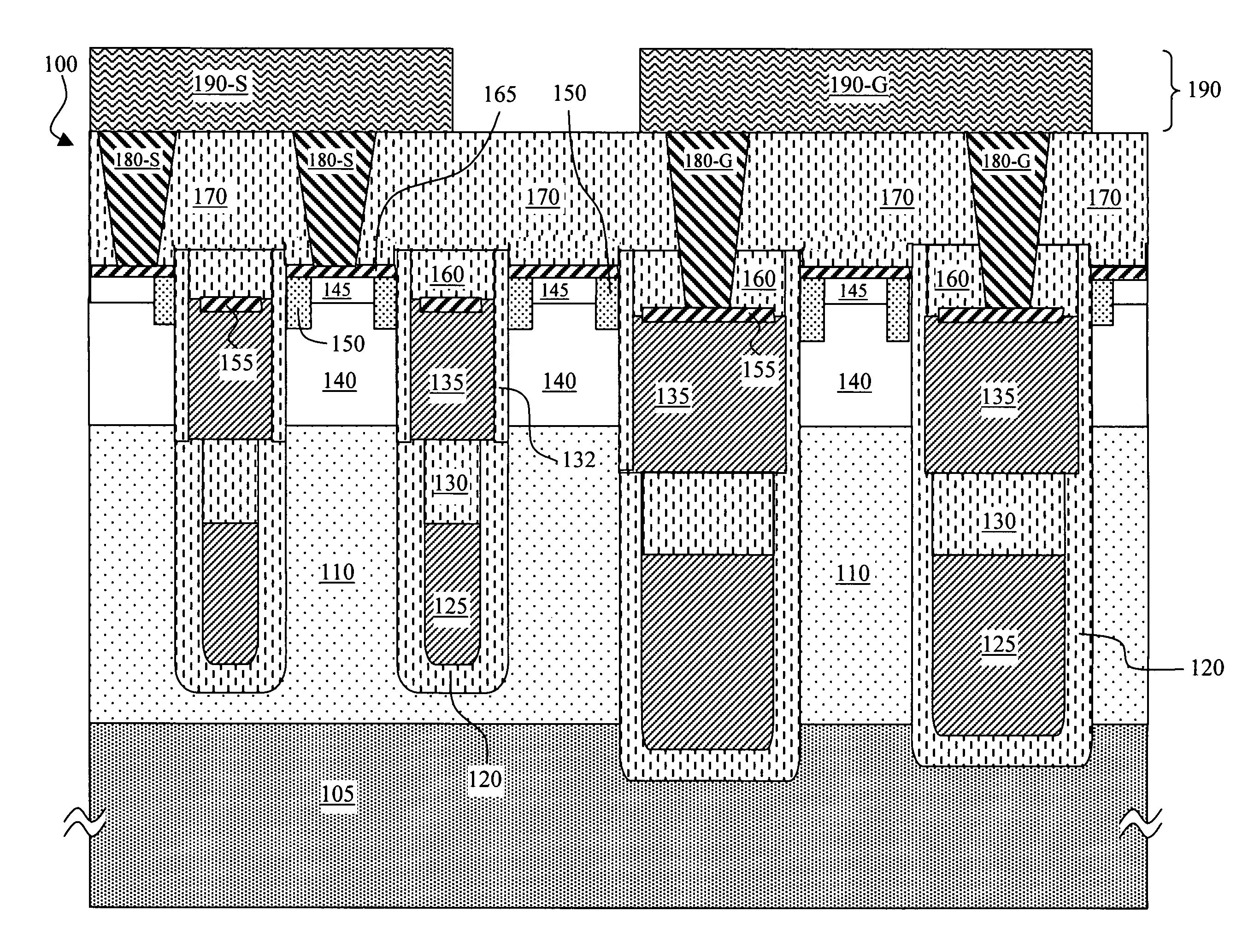 Semiconductor power devices manufactured with self-aligned processes and more reliable electrical contacts