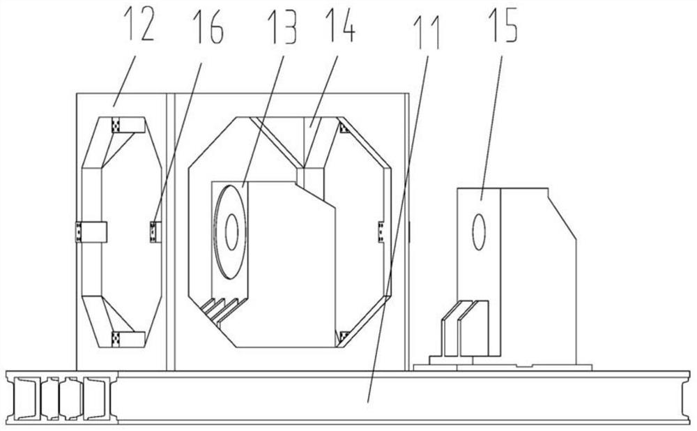 An attitude control engine thrust measuring device