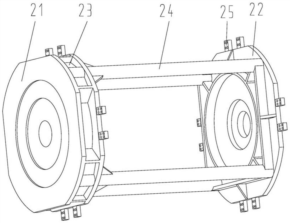 An attitude control engine thrust measuring device