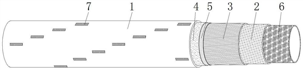 Intelligent automatic overload alarm type high-reliability direct-current charging pile cable