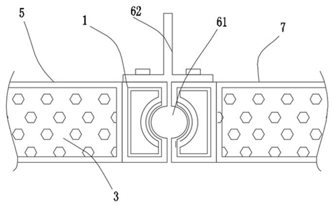 Novel integrated quick-mounting material and mounting method thereof