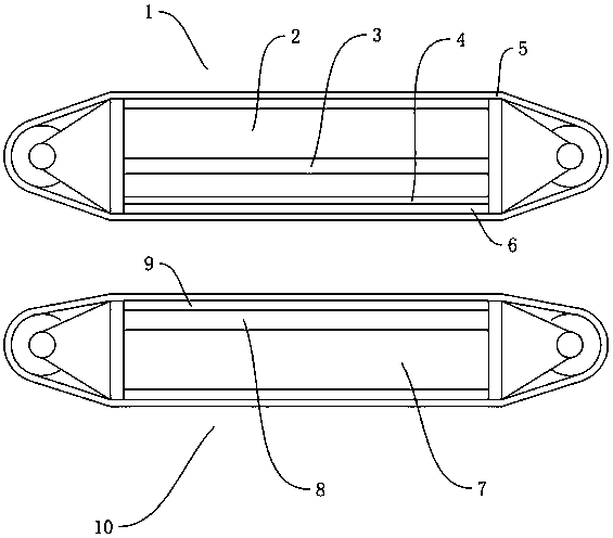 Flexible solar cell module hot pressing device