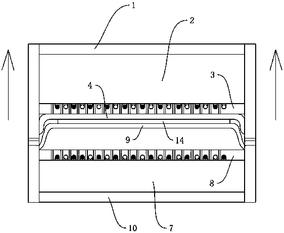 Flexible solar cell module hot pressing device