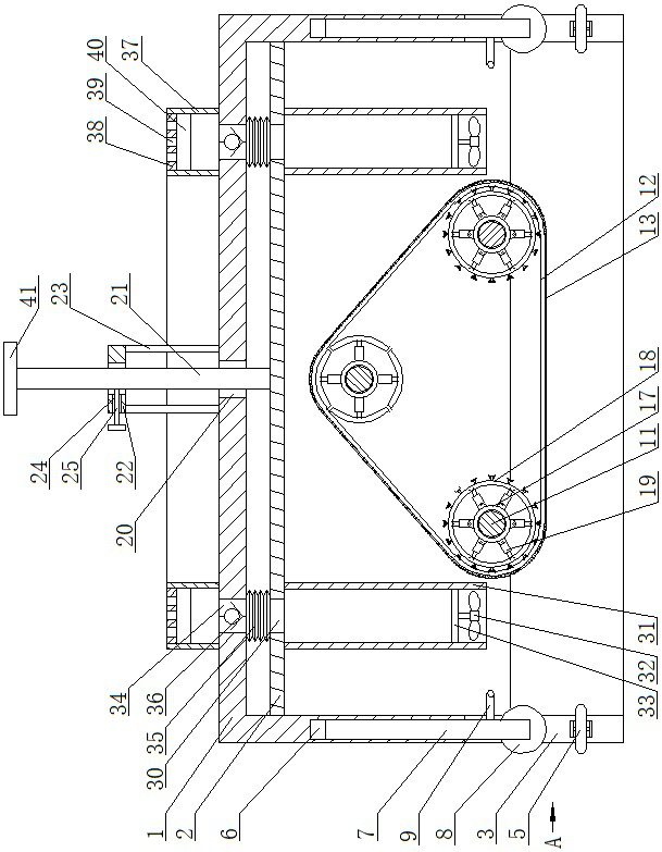 A hand-held device for treating edge burrs of furniture panels