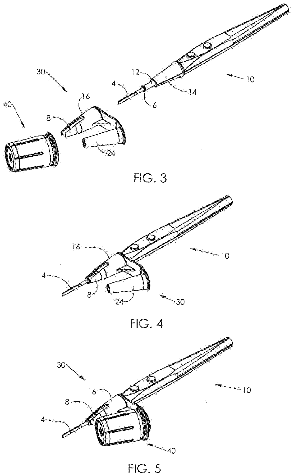 Adapter assembly for attaching a lighting device to a handheld electrosurgical instrument