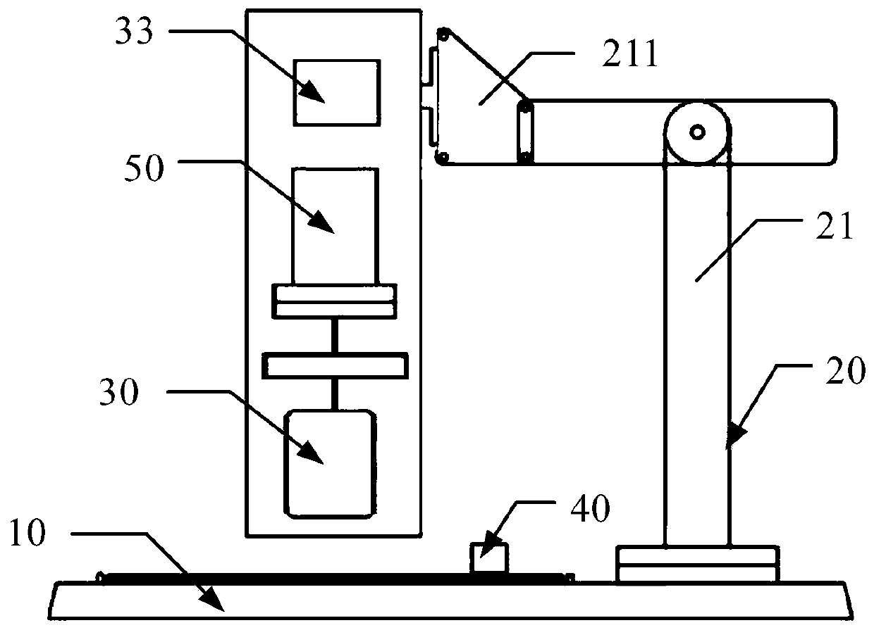 Material conveying device and LED module repair system