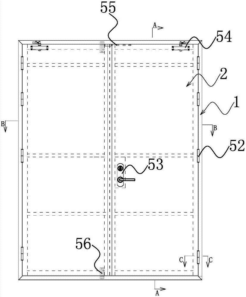 Paint-free heat insulation fireproof door and manufacturing method thereof