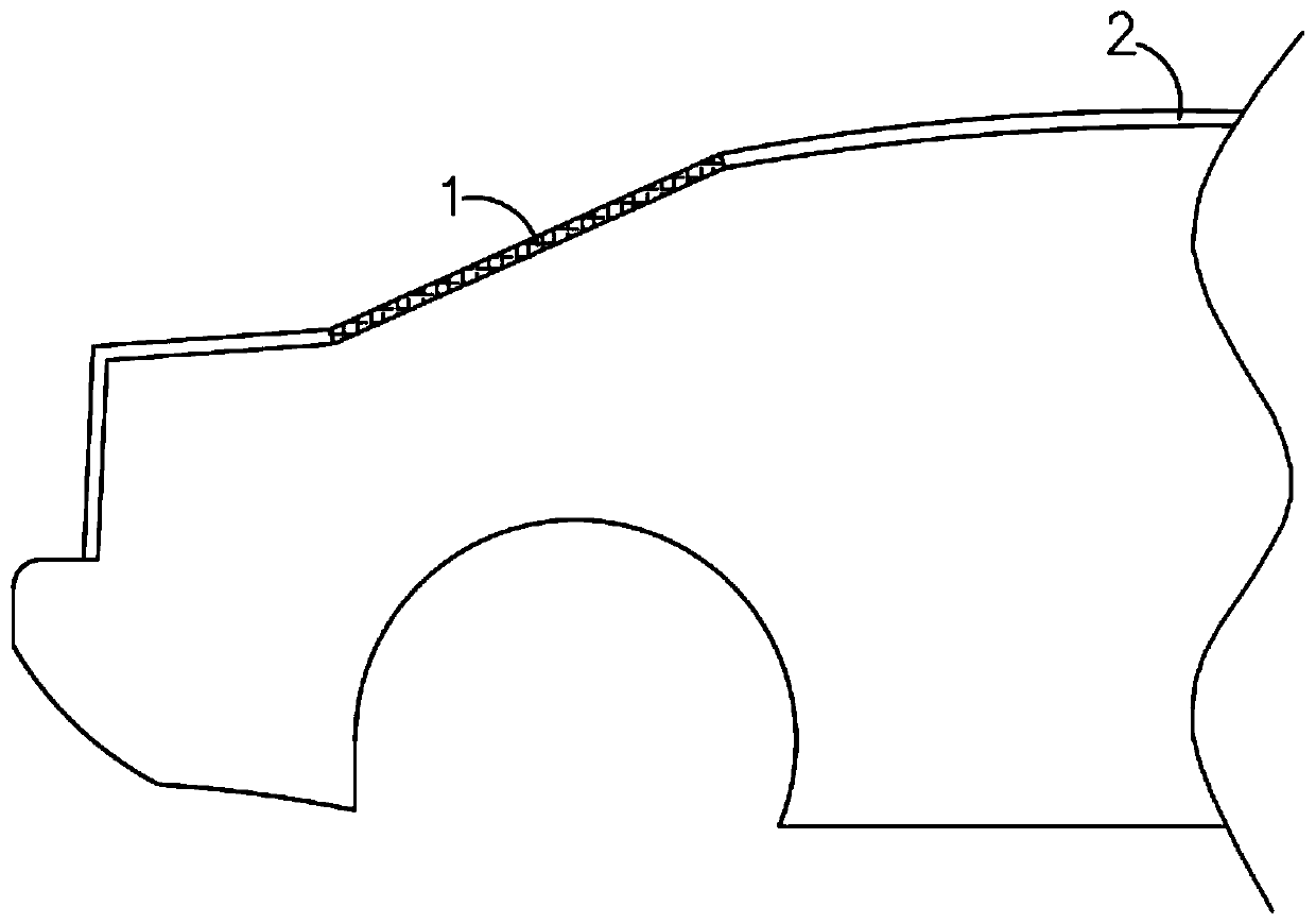 Self-adaptive automobile rear sunshade
