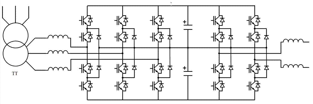 Low-frequency traction power supply system