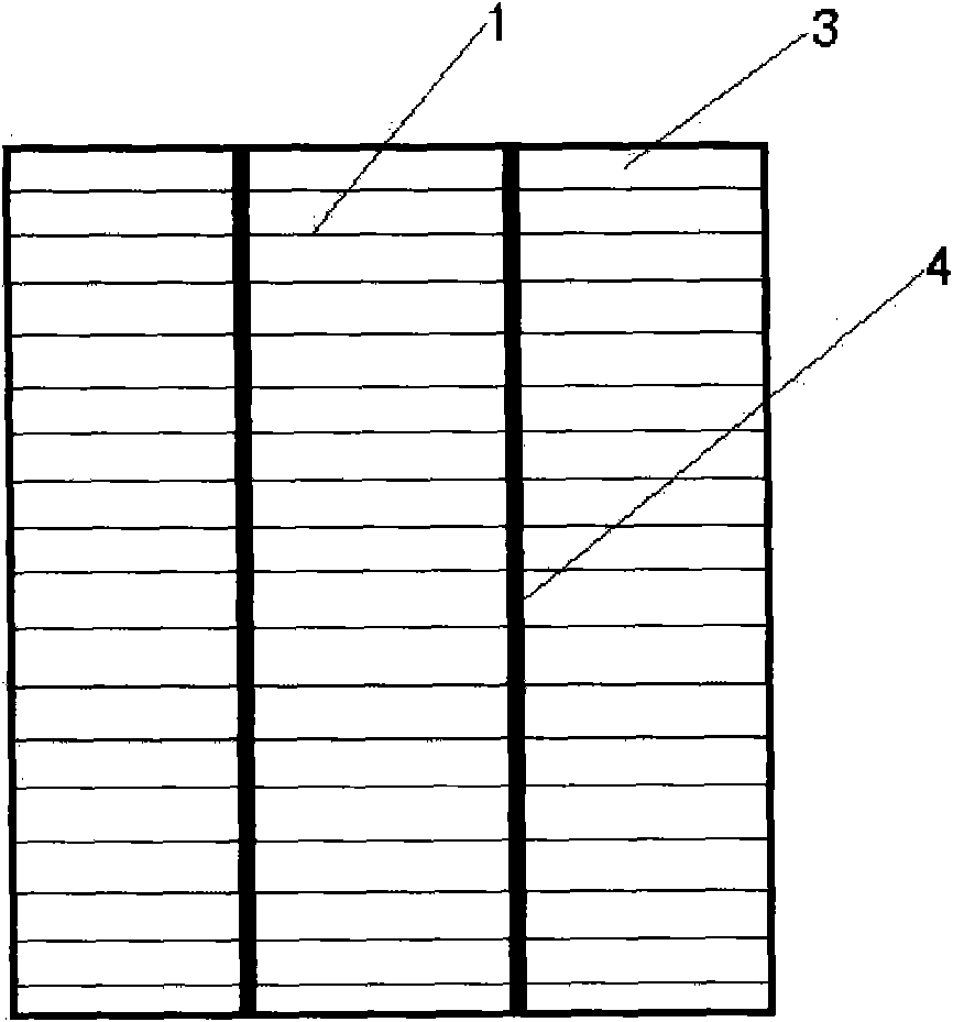 Front electrode structure of solar battery and manufacturing method of front electrode structure