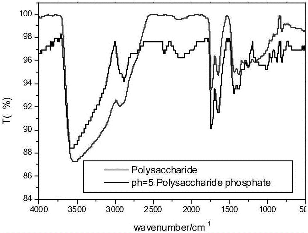 Preparation method of phosphate esterification bletilla striata polysaccharide