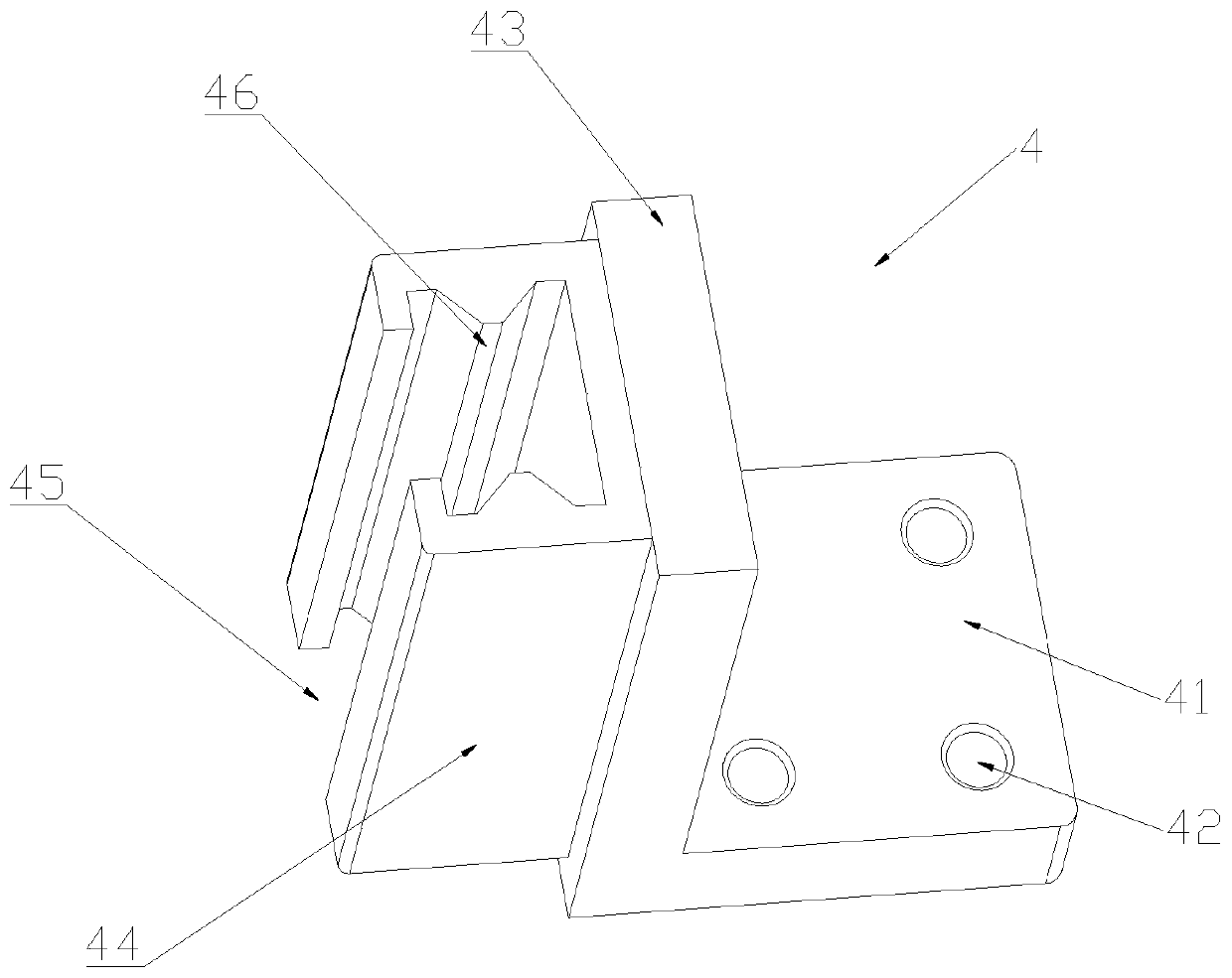 Hollow square-shaped adhesive pressing fixture
