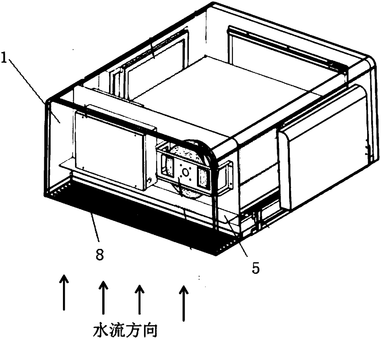 Waterproof device of projector outdoor box
