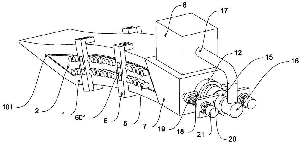 Electroplating tool convenient for mounting aircraft flap track parts and machining method thereof