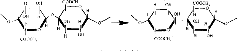 Process for degreasing low methoxyl pectin