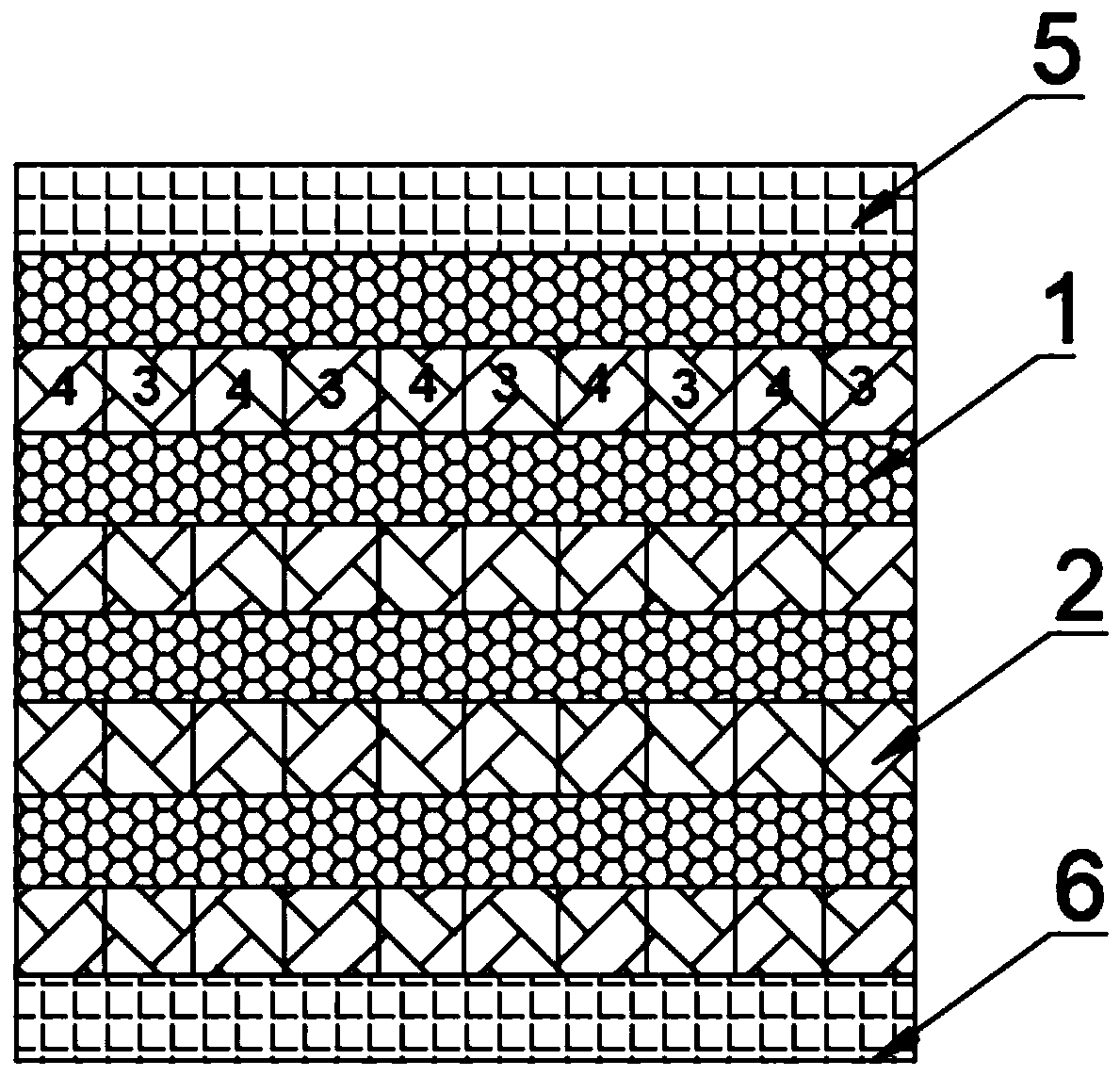 Downward access road filling mining method