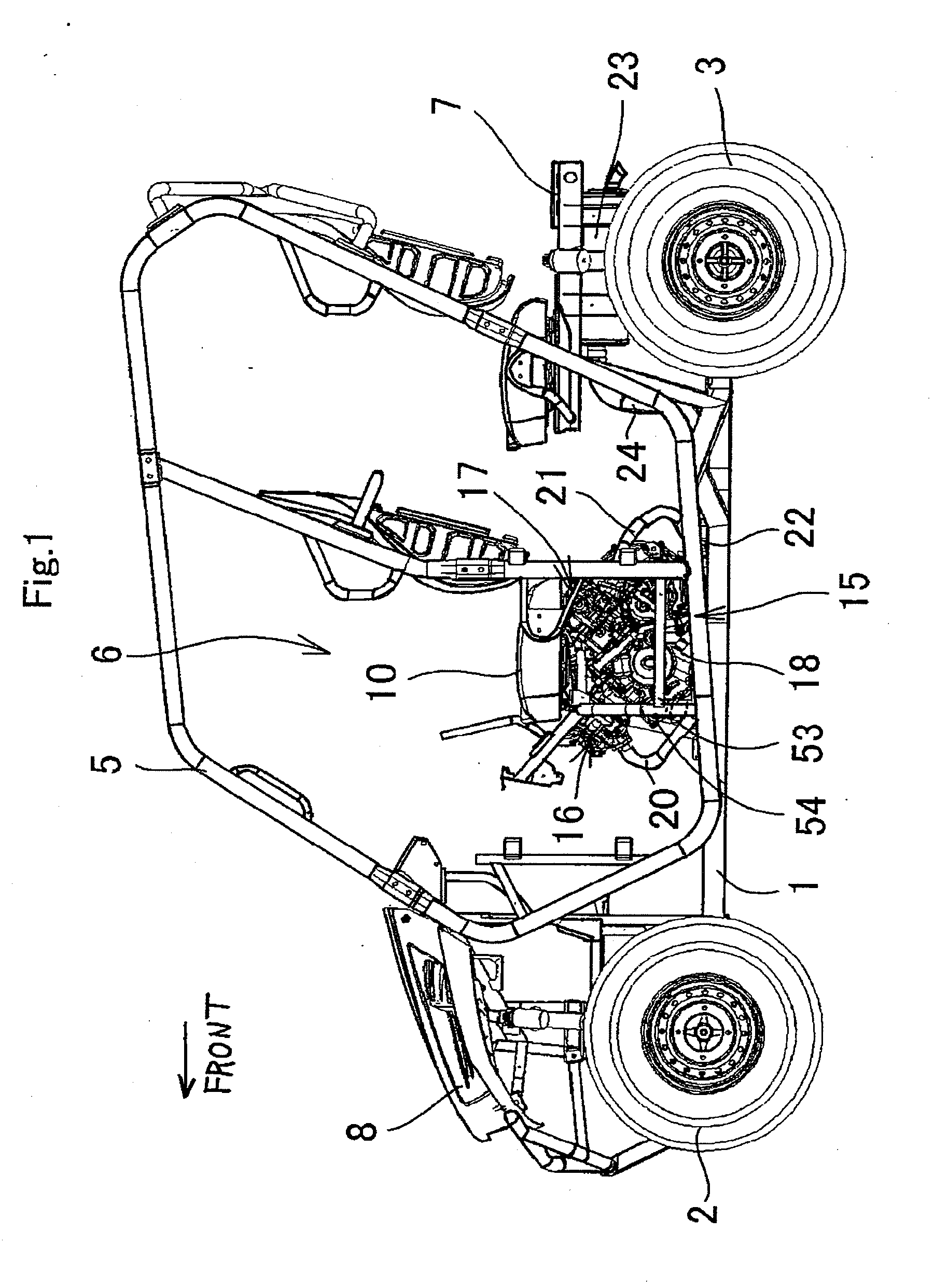 Lubricating oil feeding structure of engine