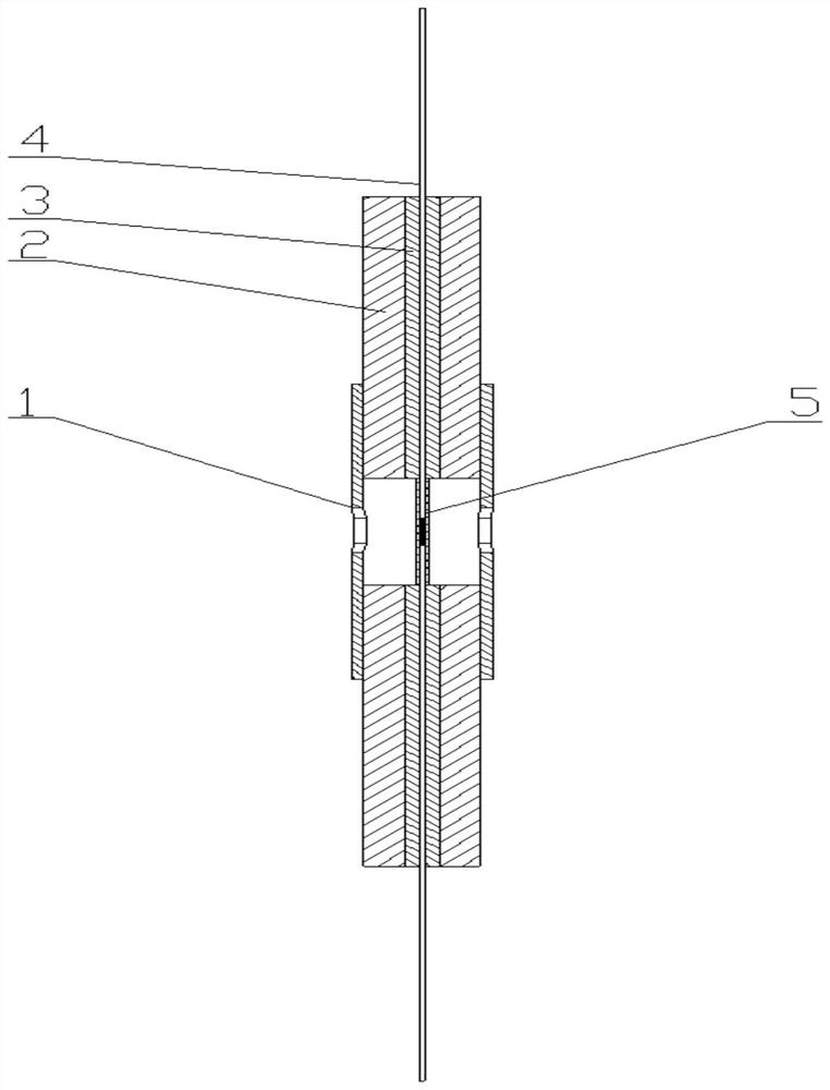 Dual-sensitization high-sensitivity FBG temperature sensor and manufacturing method thereof