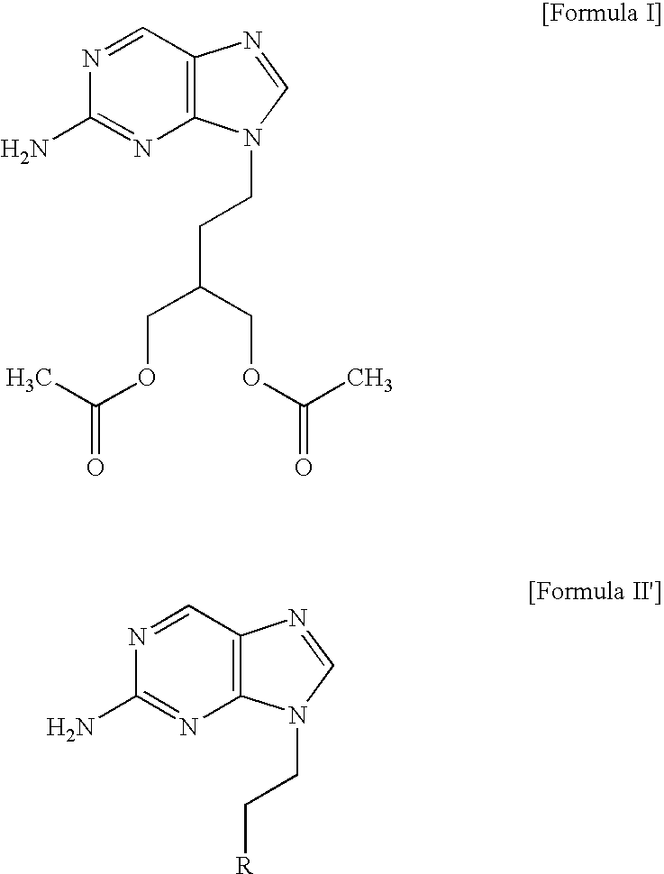 2-amino-9-(2-substituted ethyl)purines and preparing methods for 9-[4-acetoxy-3-(acetoxymethyl)but-1-yl]-2-aminopurine using the same