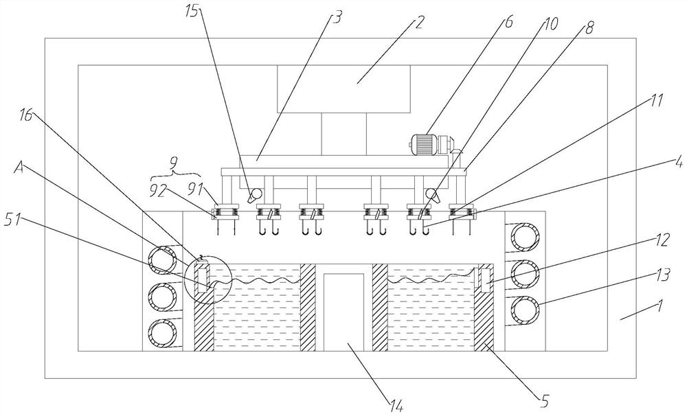 Silk screen galvanizing device