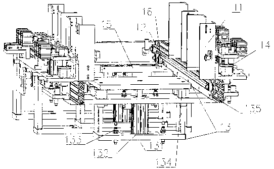 Fully automatic spraying machine with variable color registration