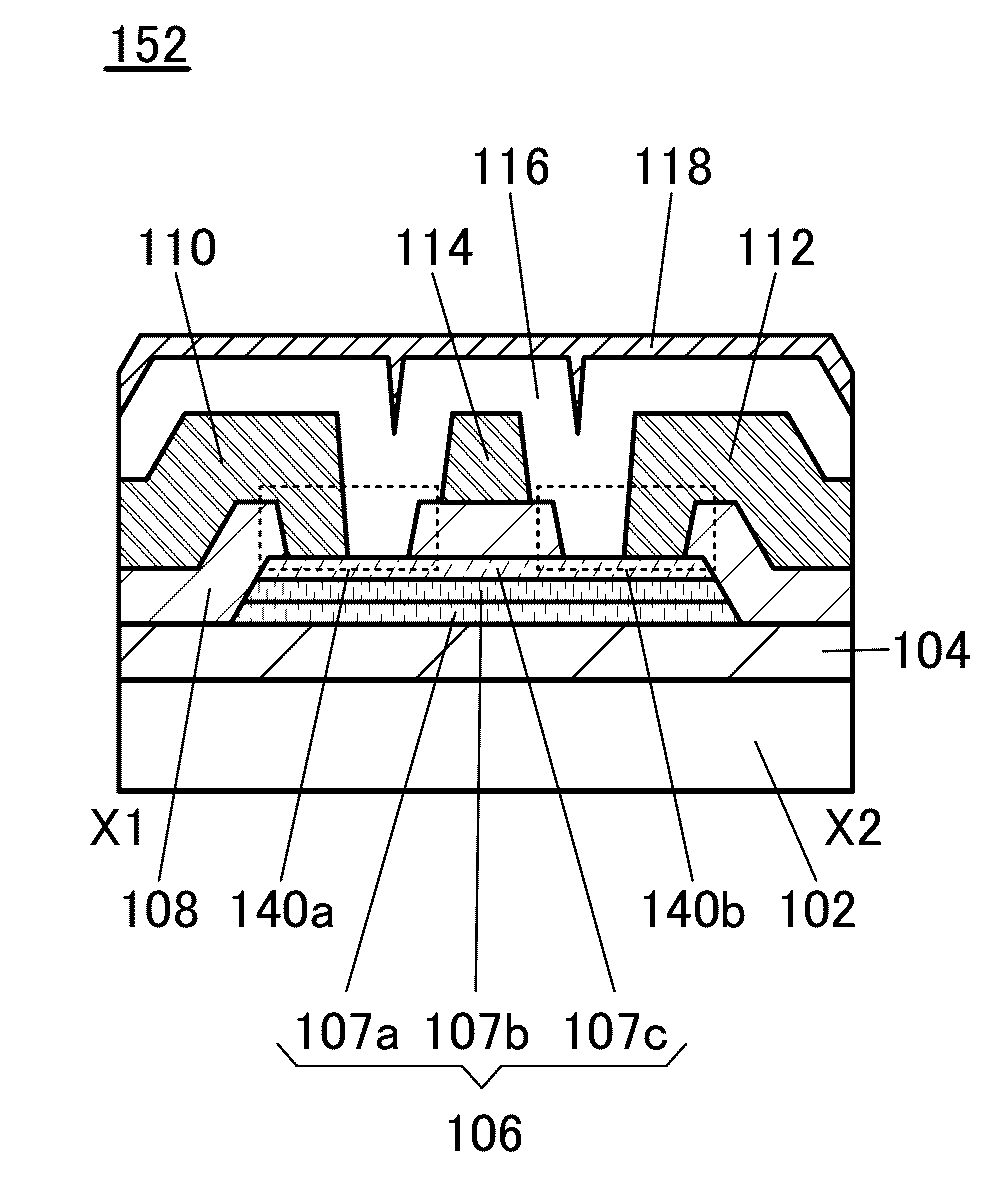 Semiconductor device including an oxide semiconductor and the display device including the semiconductor device