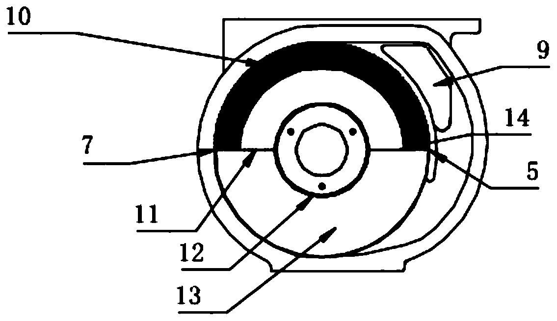 Built-in vertical oil separator for compressor