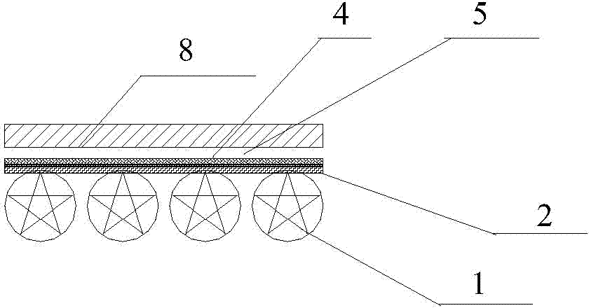 Pile and wall integrated structure combining outer wall of basement body and guard pile