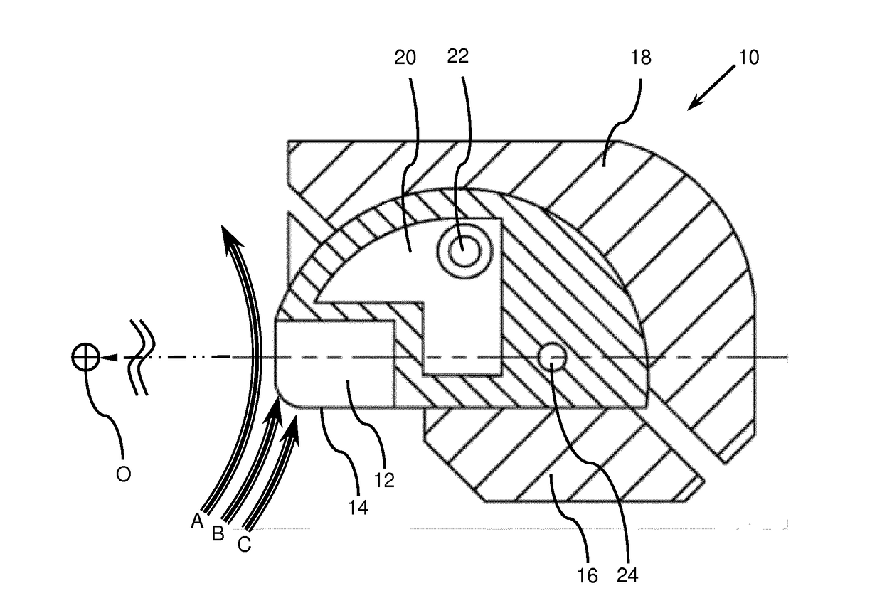 Container, method for obtaining same and target assembly for the production of radioisotopes using such a container