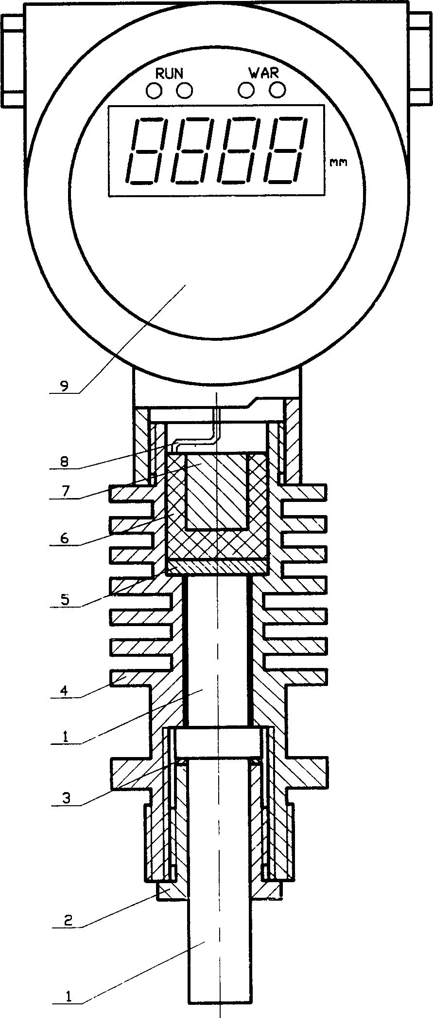 Isolative linear displacement transmitter
