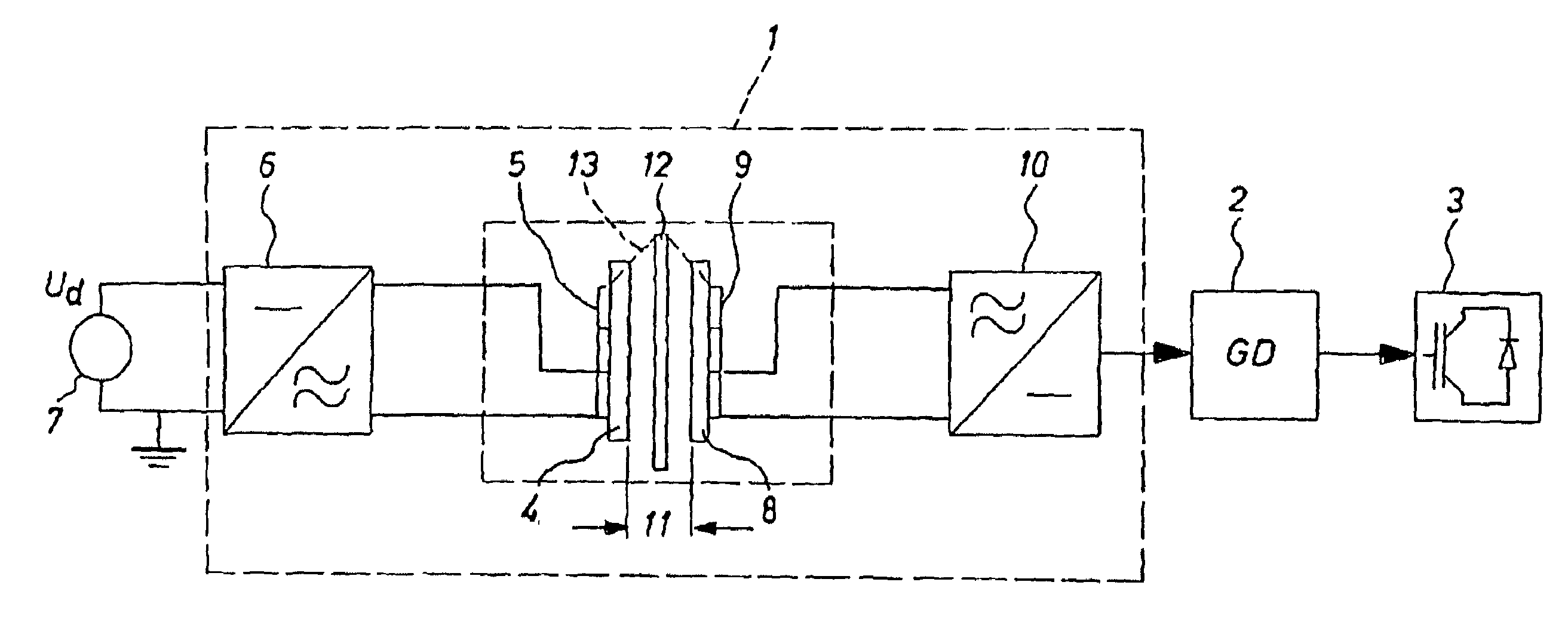 Energy supply unit for transmitting auxiliary energy to an electrical device