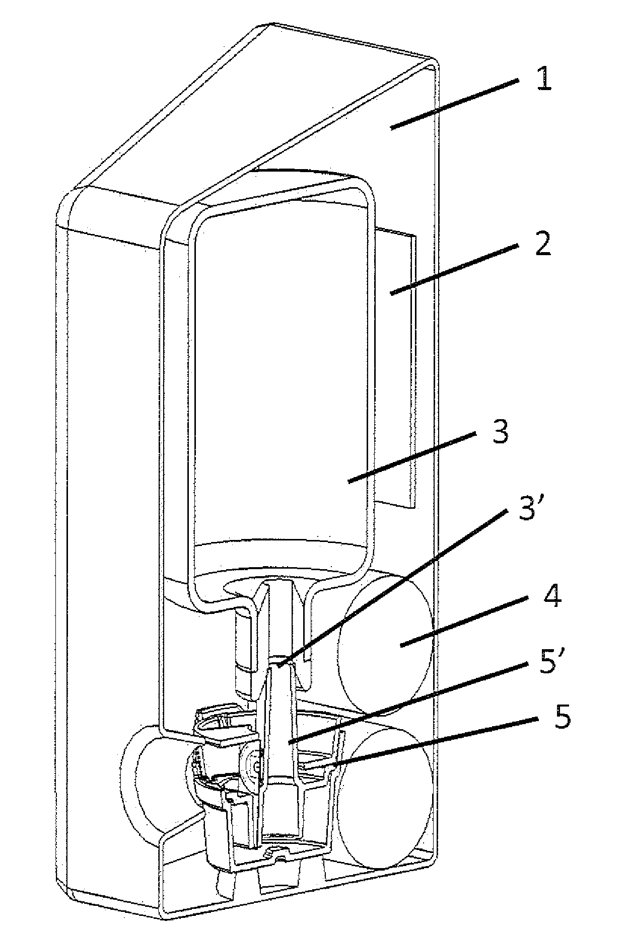 Liquid dispensing apparatus using a passive liquid metering method