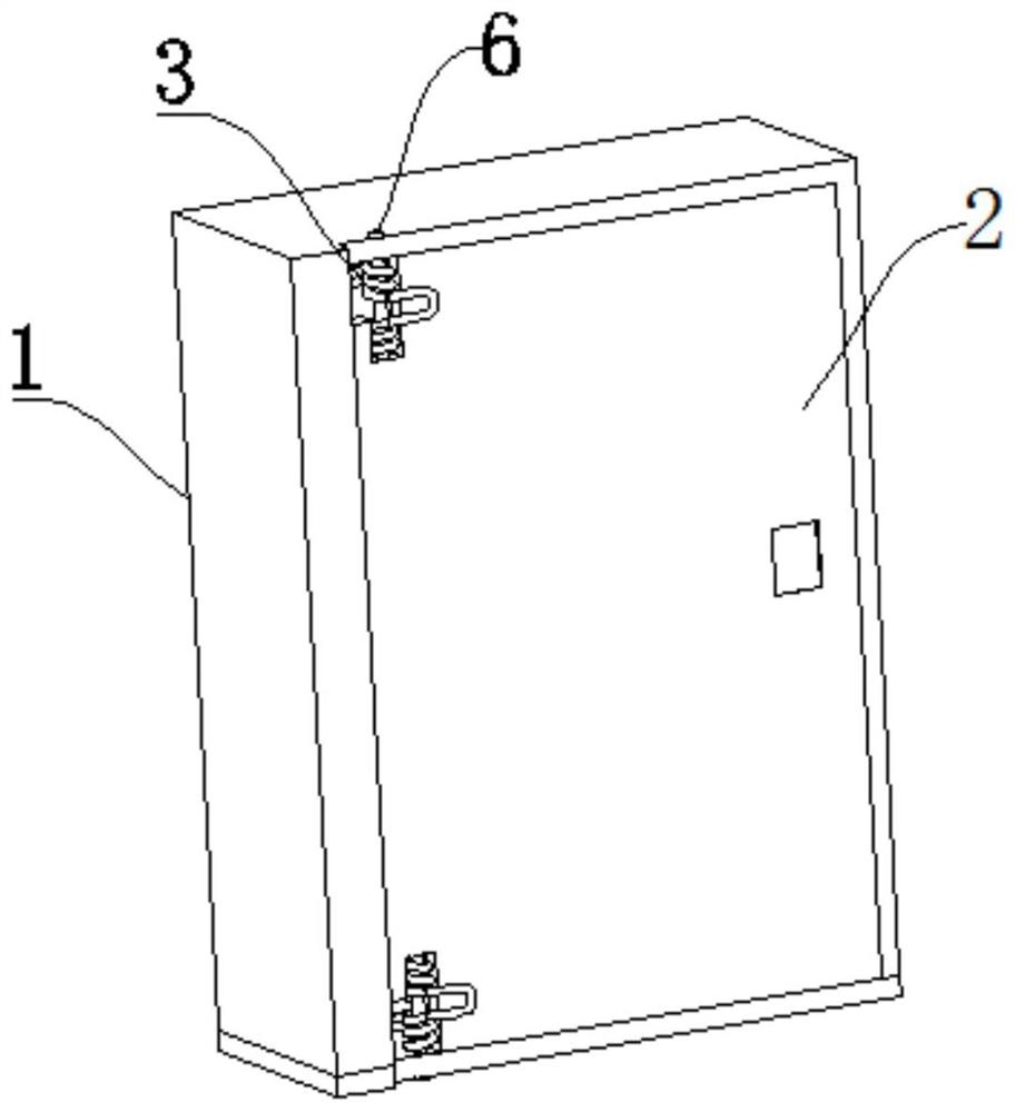 A pull back door meter box