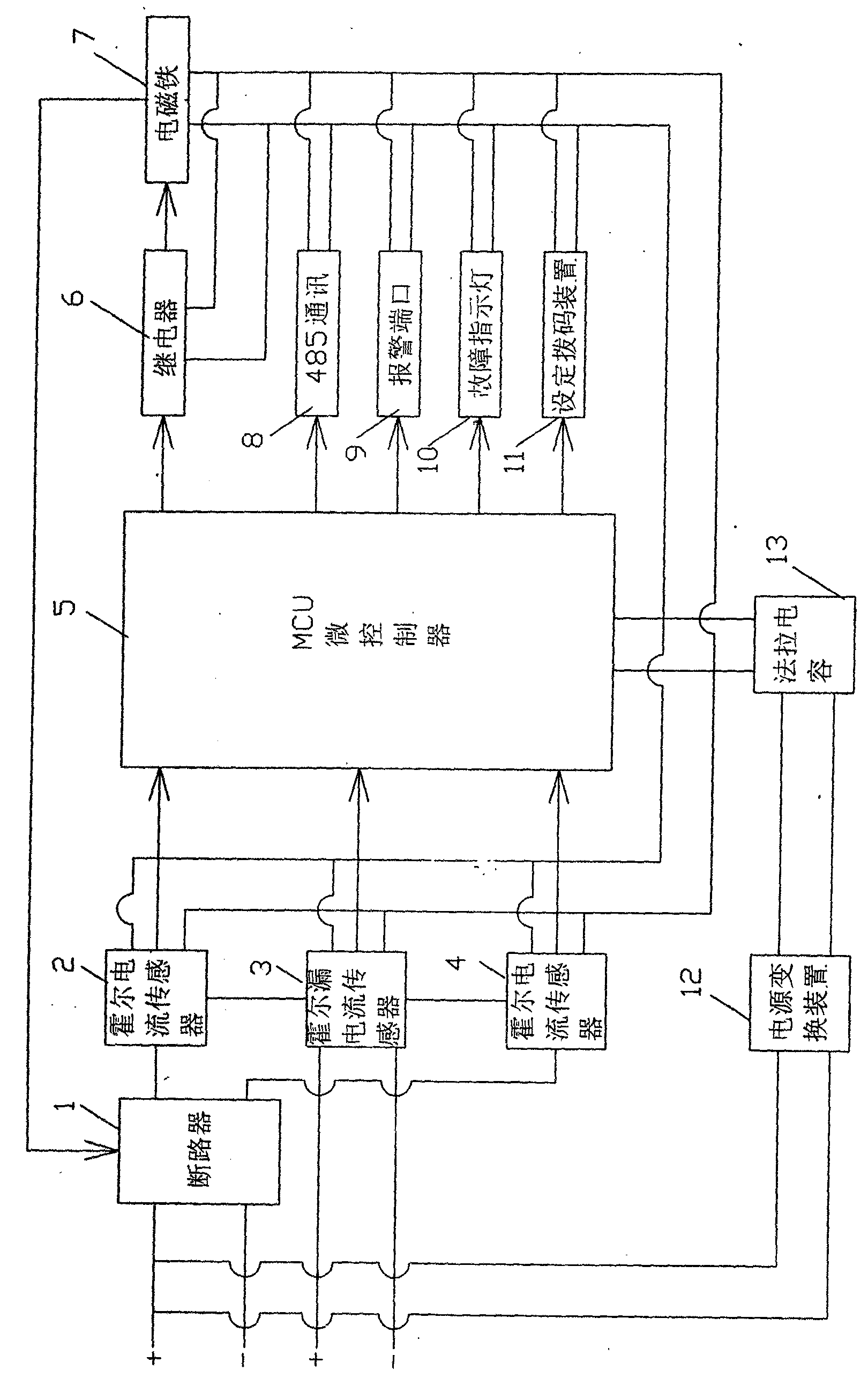Composite monitoring device for electrode difference protection and grounding of direct-current system