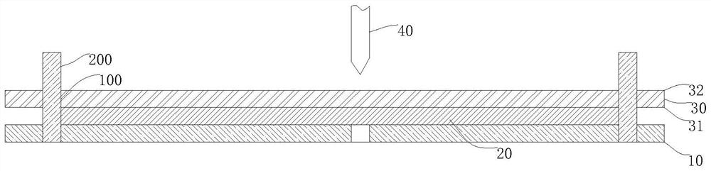 Drilling method of single-sided board and manufactured single-sided board