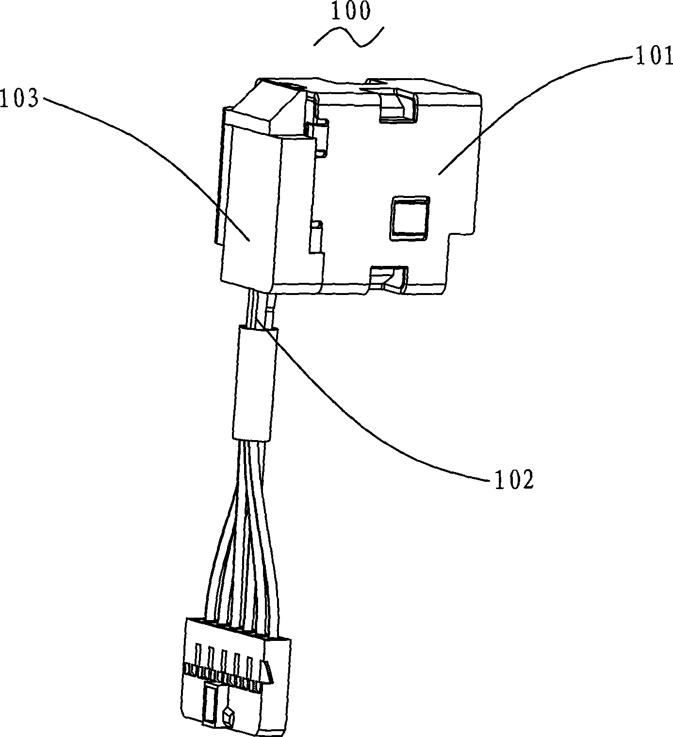 Assembling method for DC electric connector and DC electric connector