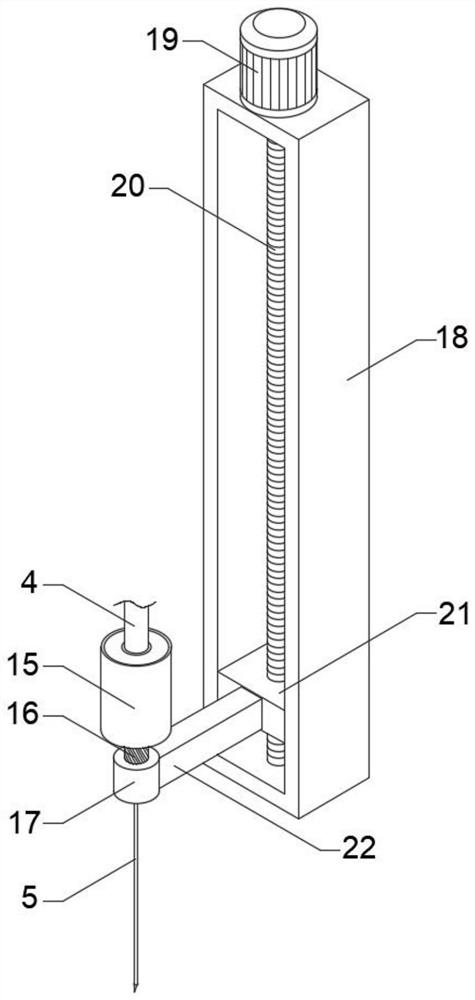 Special waste liquid extraction device for emergency treatment of severe patients in internal medicine department