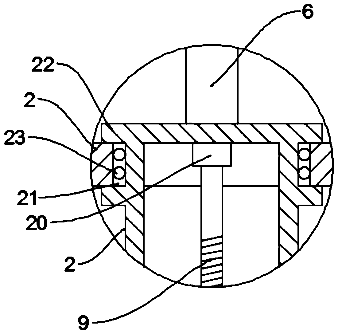 Clamping component structure of industrial robot