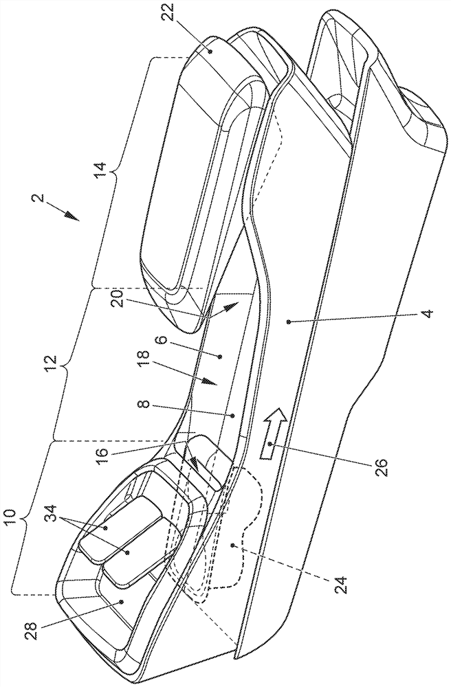 Console element for installation in motor vehicle