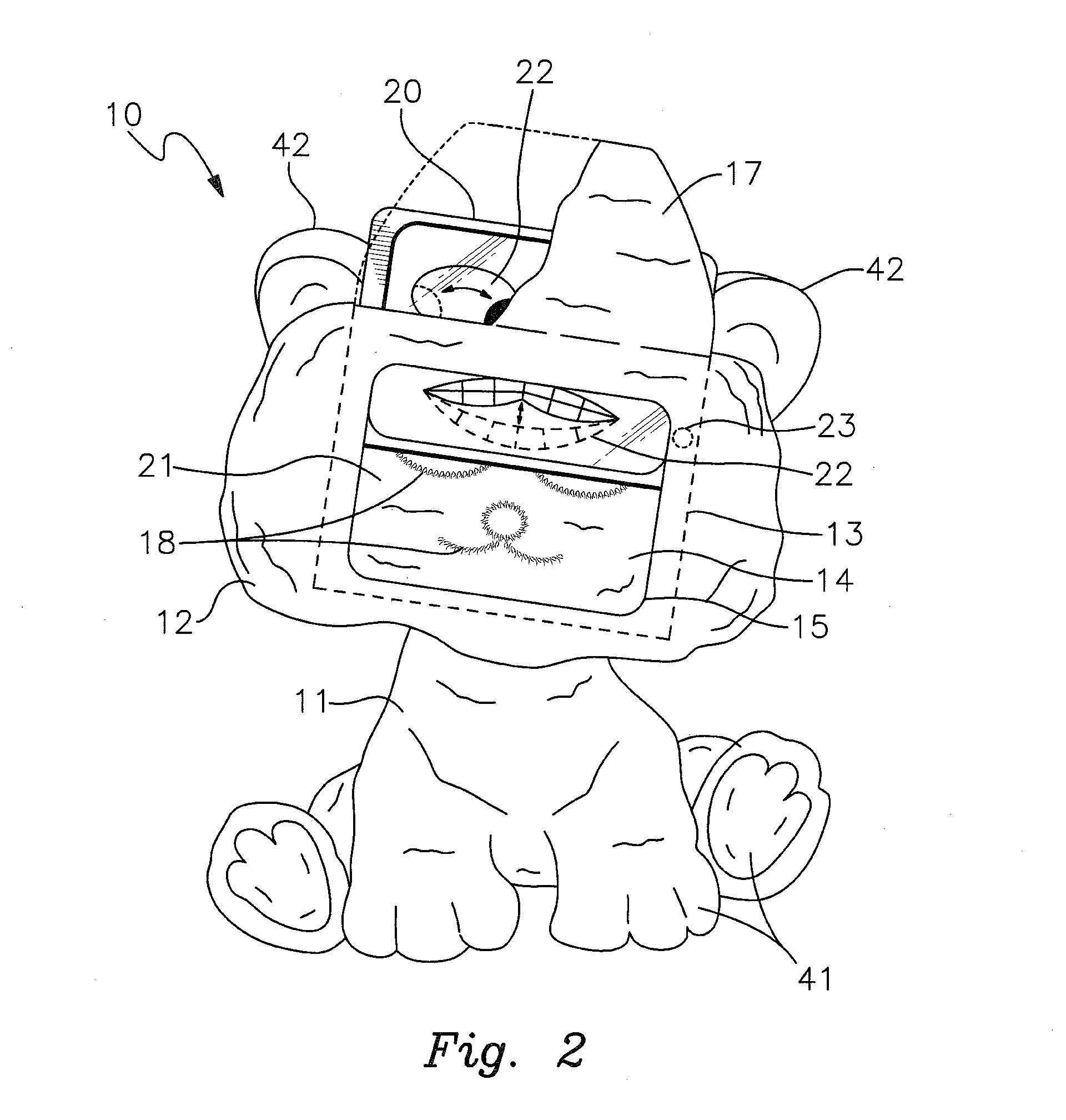 Figurine toy in combination with a portable, removable wireless computer device having a visual display screen