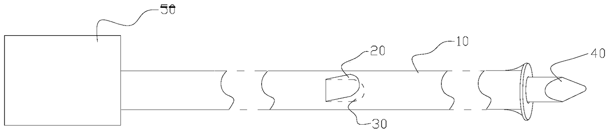 Anal negative pressure drainage injector and manufacturing method thereof