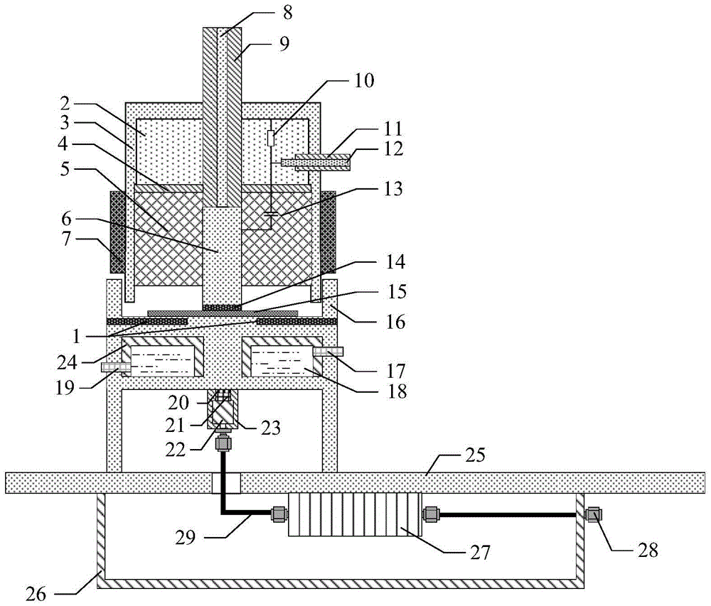 Temperature control type electro-acoustical pulse-method space charge measuring device