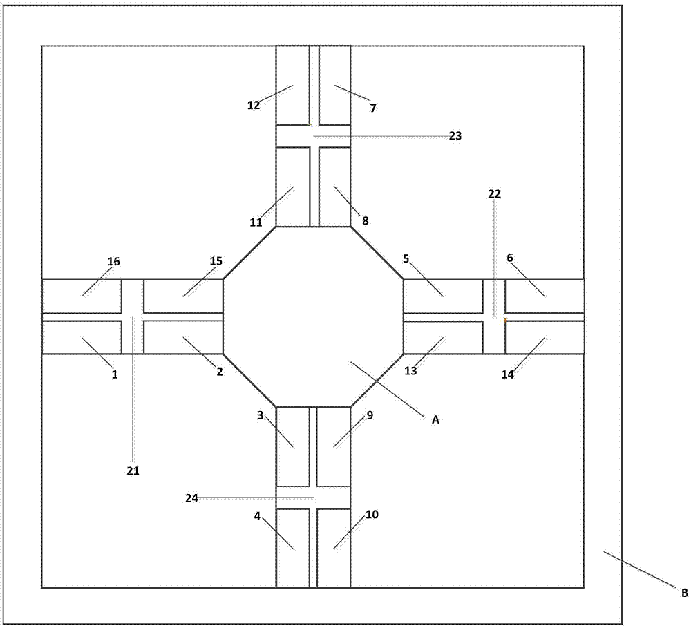 Three-axis piezoelectric accelerometer