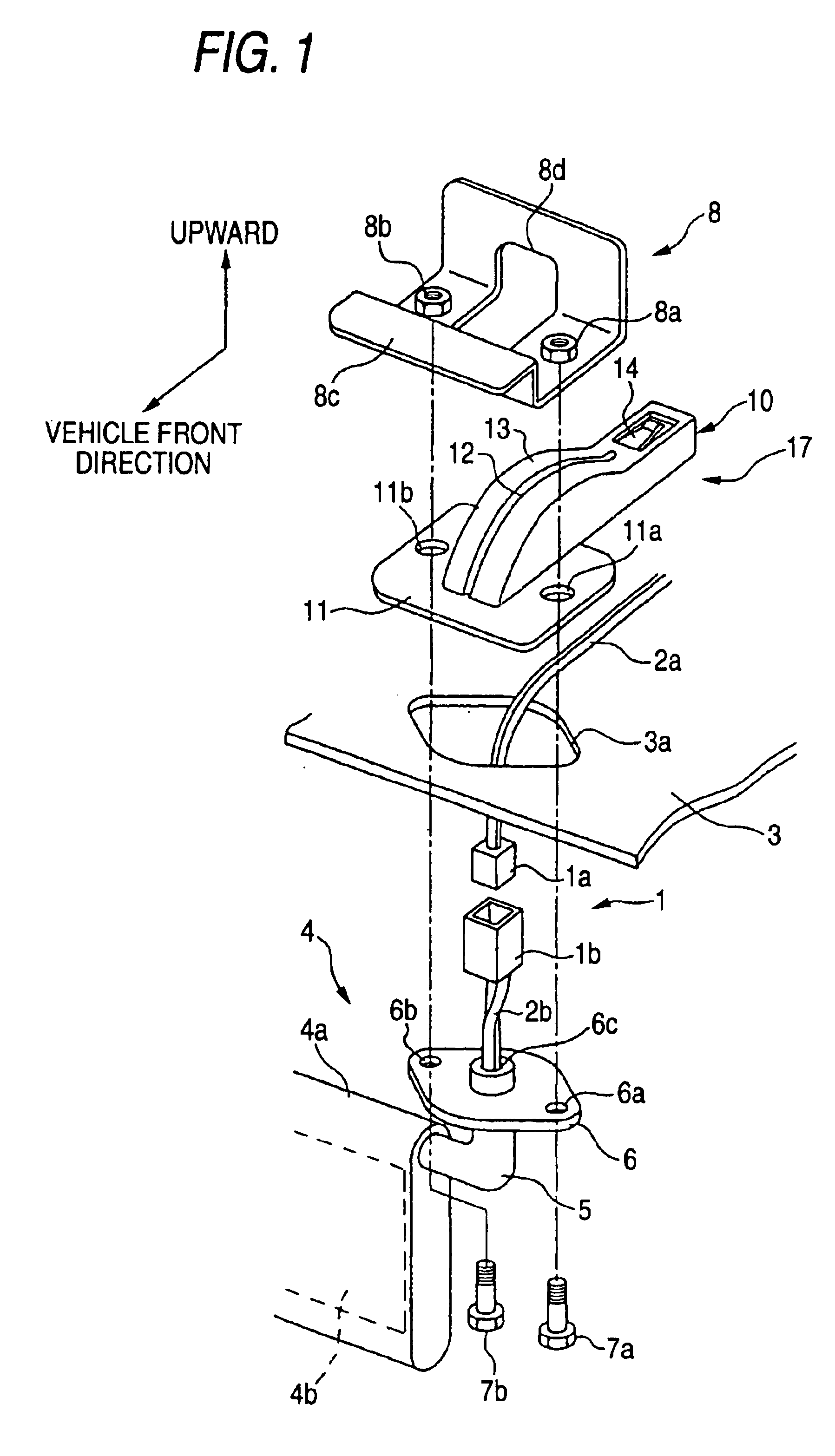 Connector holding structure