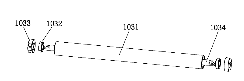 Automatic deviation correcting device used for flexible film conveying