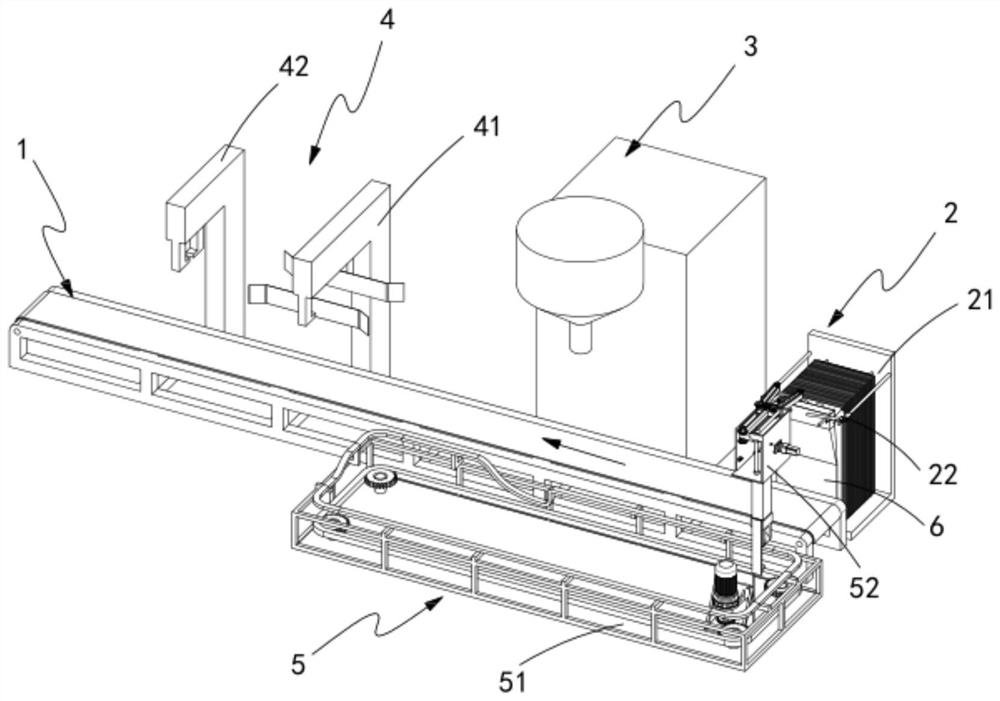 Bulk material packaging mechanism for automatically feeding bags, filling and sealing bags